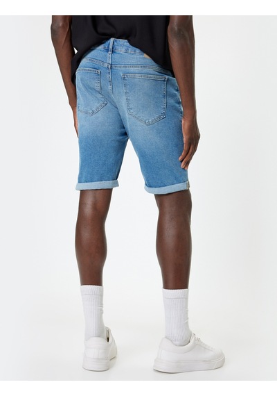 Koton Slim Fit Kot Şort Bermuda Düğmeli Cep Detaylı Açık İndigo 4sam40029ıd Açık İndigo Koton Slim Fit Kot Şort Bermuda Düğmeli Cep Detaylı Açık İndigo 4sam40029ıd Açık İndigo