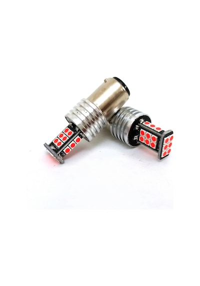 Femex P21W Non-Direction 1157 Çift Duy 3030 Chip 24Smd Kırmızı St