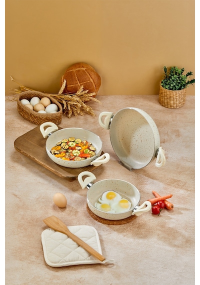 Polochef Classico Granit Sahan Krem 22 Cm 1 Parça Bakalit Sap Krem