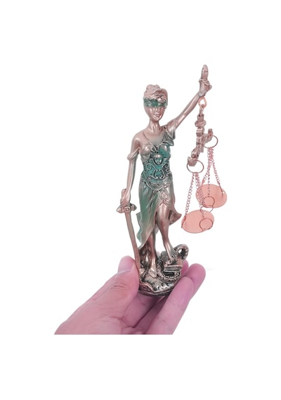 Lüks Adalet Tanrıçası Themis Adalet Heykeli Biblo Dekoratif Obje Ev Ofis Yeni Yıl Avukat Hediyesi