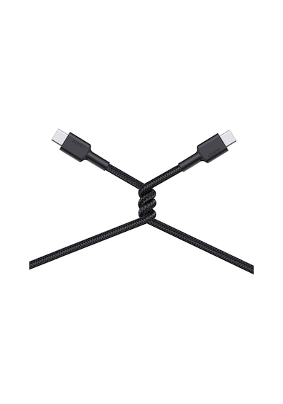 Aukey Cb-cd45-bk Pd Destekli Naylon Örgülü Type-c Şarj Kablosu 0.9 M - Siyah
