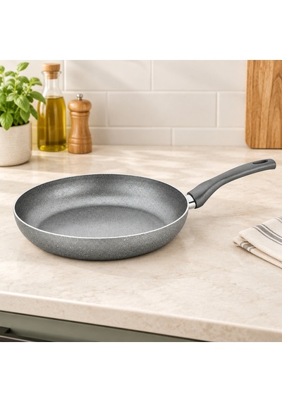 Granit Tava 22 Cm Tek Saplı Altın