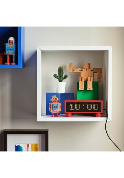 Ikea Kortlınje Fonksiyonel Saat, Kırmızı, 18x6x7 Cm