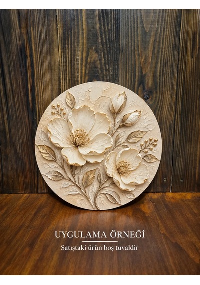 Yuvarlak Boş Tuval 27 Cm Çap 27 Cm