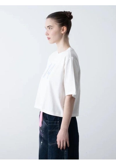 Zekids Kız Çocuk 14 Lıfe Yazılı Pamuklu Tshirt-15795 Ekru