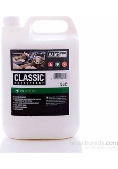 Valet Pro Classic Protectant Plastik Vinil Parlatıcı 5Lt.