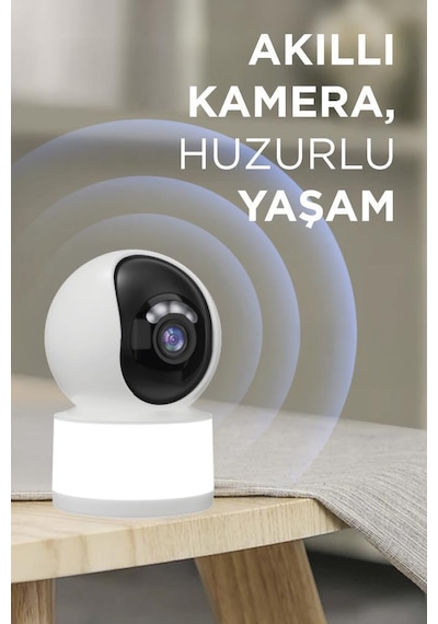 Torima Cmr-31 Beyaz Full Hd Led Aydınlatmalı Wifi Smart Ip Güvenlik Kamerası