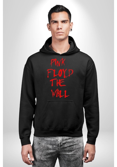 Pink Floyd The Wall Kadın Erkek Siyah Kapüşonlu Sweatshirt Hoodie Siyah