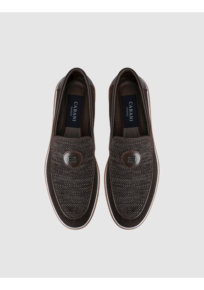 Cabani Kahverengi Triko Loafer Erkek Ayakkabı