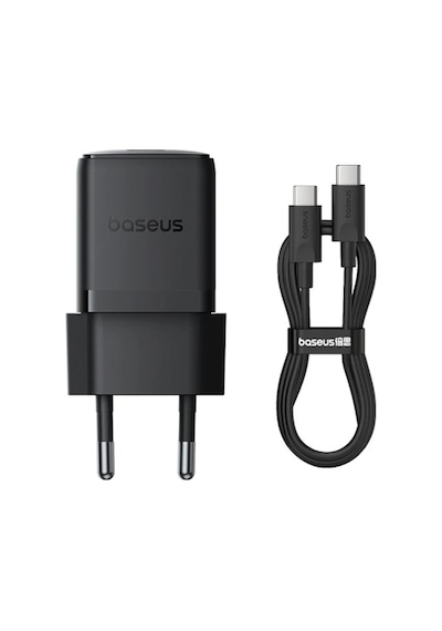 Palm 1c 30w Pd 3.0 Usb-c Hızlı Şarj Adaptörü Ve Type-c Kablo Siyah