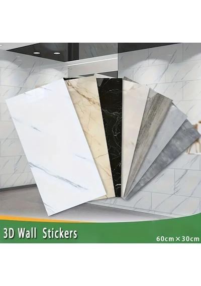 Tedar Siyah Mermer Desenli Alüminyum Plastik Duvar Sticker Najmaddin 16234666