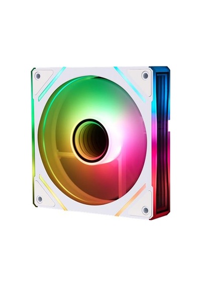 1st Player Fc7r 120mm Reverse 4pın Pwm + 3pın Argb Tekli Ayna Tasarımlı Beyaz Kasa Fanı