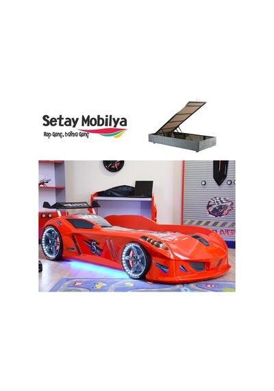 Setaymobilya Bazalı Arabalı Yatak , Jaguar Full Ledli Bazalı Araba Yatak Setaymobilya Bazalı Arabalı Yatak , Jaguar Full Ledli Bazalı Araba Yatak