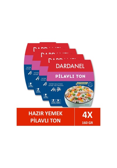 Dardanel Aç Ye Pilavlı Ton Balığı 4 x 160 G