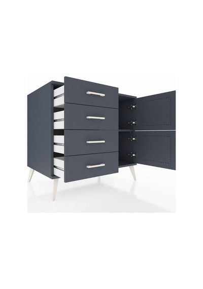Kronos Şifonyer Tek Raflı 4 Çekmeceli 2 Kapaklı 88x59x80 Antrasit-antrasit Antrasit Kronos Şifonyer Tek Raflı 4 Çekmeceli 2 Kapaklı 88x59x80 Antrasit-antrasit Antrasit