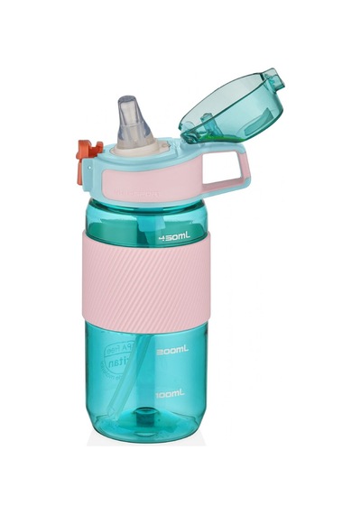 Tkk 500 Ml Yeşil Silikon Pipetli Tritan Suluk Matara - Çocuk, Yetişkin Için Uygun