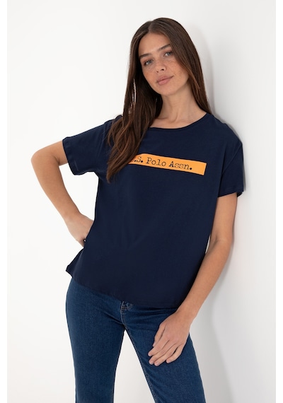 U.S. Polo Assn. Kadın Lacivert Bisiklet Yaka Tişört 50299669-VR033