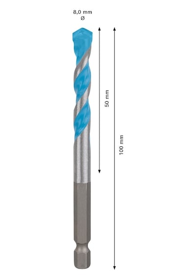 8 X 50 X 100 Mm Multiconstruction Delme Ucu, Yüksek Kalite