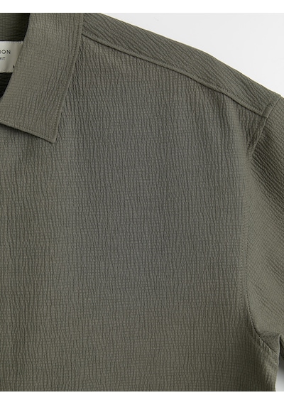 Lcw Vision Yeşil Regular Fit Erkek Dokulu Gömlek