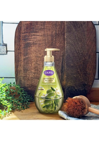 Organik Zeytinyağlı Zeytin Çiçeği Sıvı Sabun 1,5+1,5+500ml