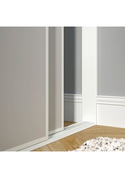 Ikea Skytta Gömme Dolap İçin Durdurma Çubuğu, Beyaz, 240x7x1.8 Cm, 2 Parça