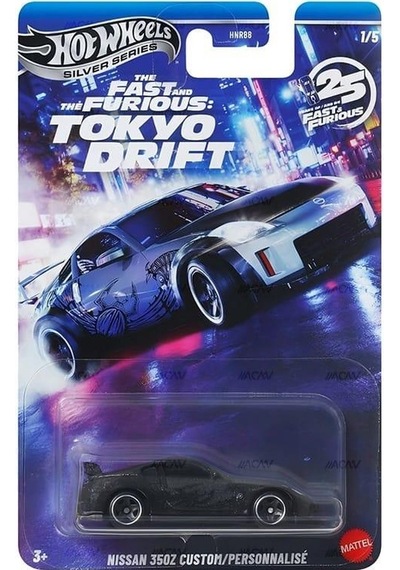 Hot Wheels 2025 Silver Fast & Furious Tokyo Drift Nissan 350z Custom Hnr88 Jkx05 Çok Renkli