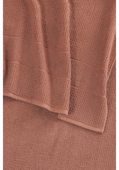 Royal 50x90-70x140 Cm 2'li Banyo Havlu Seti,%100 Pamuklu Havlu Takımı Kiremit 4 Renk