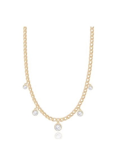 Diamond Line-Gülaylar - Sarı Altın 14 Ayar Trend Kolye N11.25323