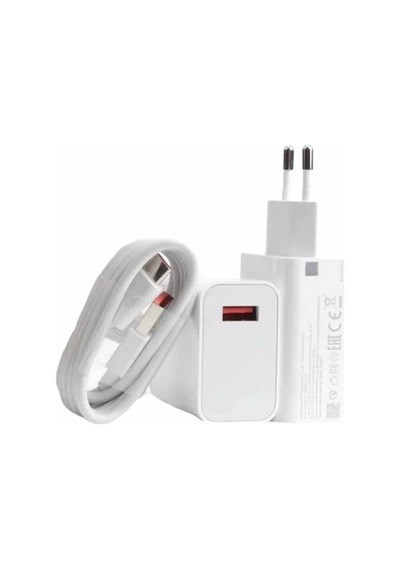 Mey İthalat Beyaz Ultra Plus Hızlı Şarj Seti Şarj Adaptörü Ve Kablosu 67w 83523793