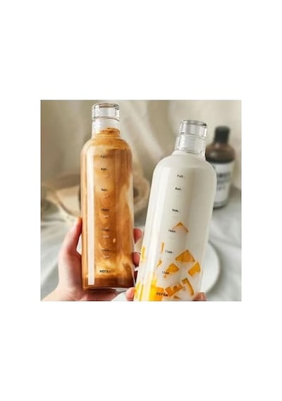 Vovo Concept Kapaklı Cam Matara 500ml Beyaz 0