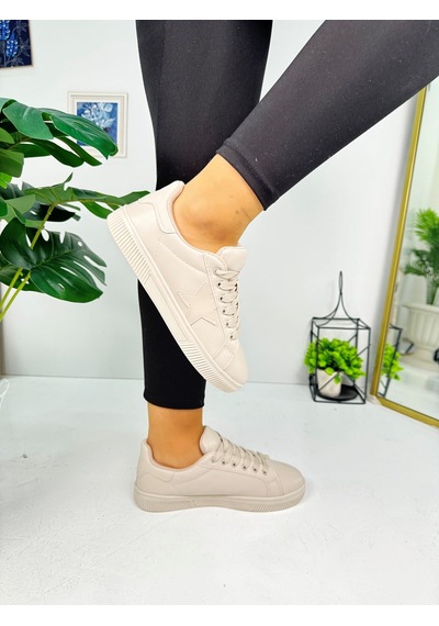 Günlük Kadın Sneaker Bağcıklı Yıldız Detaylı Tırtıklı Taban Oval Burunlu Rahat Spor Ayakkabı 602 Bej Günlük Kadın Sneaker Bağcıklı Yıldız Detaylı Tırtıklı Taban Oval Burunlu Rahat Spor Ayakkabı 602 Bej