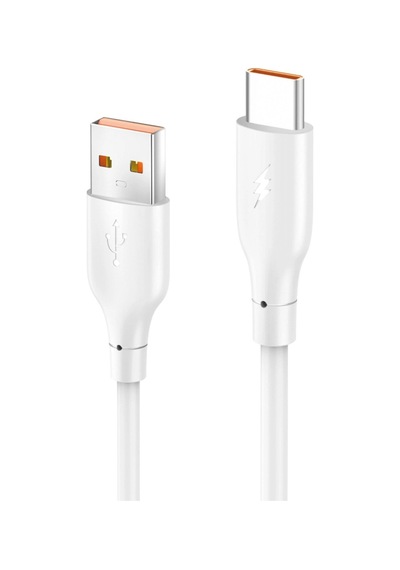 Dc65 Usb To Type-c 1m 3.0a Hızlı Şarj Kablo - Beyaz