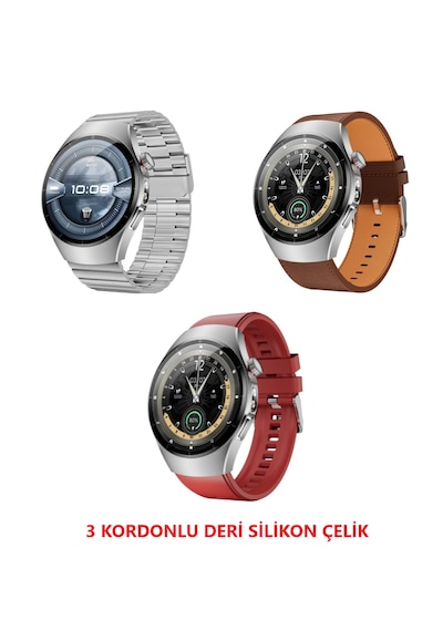 Vwar SK45 Pro 3 Kordonlu 48 MM Kalobee Akıllı Saat (İthalatçı Garantili)