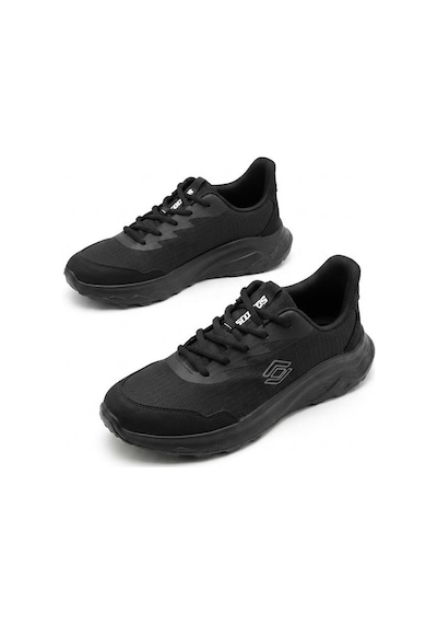 Scooter M2011 Rahat Deri Tekstil Sneaker Erkek Ayakkabı Siyah