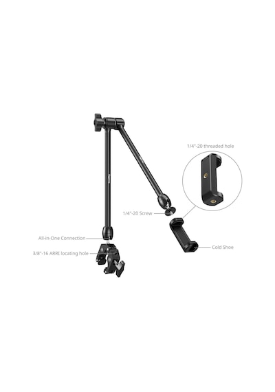 Smallrig 5624 Masaüstü Sihirli Kol Yengeç Şeklinde Kelepçe Kiti