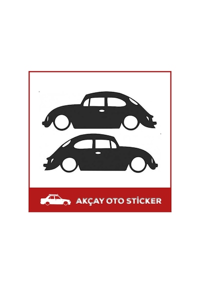 Vosvos Sticker Volkswage Sticker Vosvos Gölge Sticker Oto Sticker