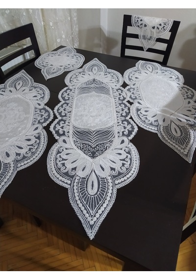 Runner 5 Li Set Kadife Kumaş Dantel Işleme