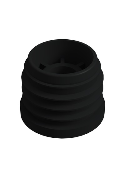 Cateksss 42 Mm Kademeli Plastik Rotil Gövdesi M10 Siyah - 45 Li Paket