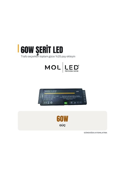 Molled Aybars Serisi 60w 24v Led Driver - Mol2572