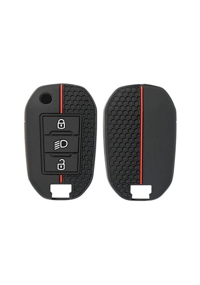 Citroen C4 C4l Kaktüs C3 C6 C8 Silikon Anahtar Kılıfı 2.resime Ba