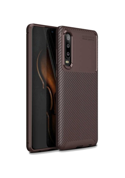 Huawei P30 Kilif Karbon Tasarim Negro Silikon Kapak 405786305