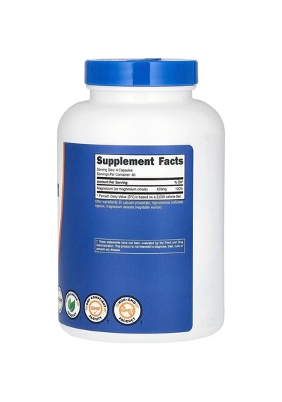 Magnezyum Sitrat, 420 Mg, 240 Kapsül