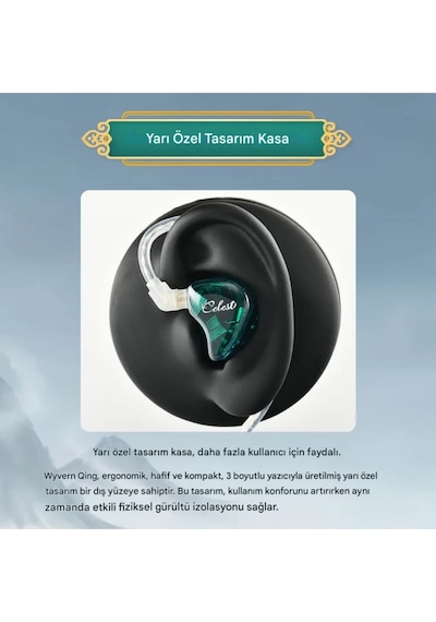 Kinera Celest Wyvern Qing İem 3.5mm Kulak İçi Kulaklık Sip101