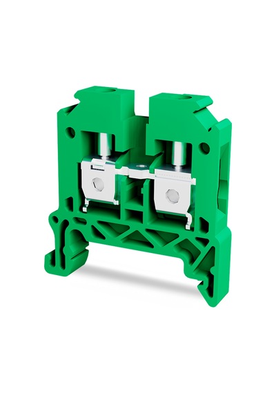 Tbloc Tbl 6mm Yeşil Vidalı Tek Katlı Klemens