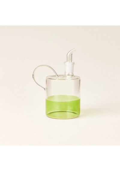 Gauzy Borosilikat Cam Yağlık - Şeffaf / Yeşil - 350 Ml Çok Renkli
