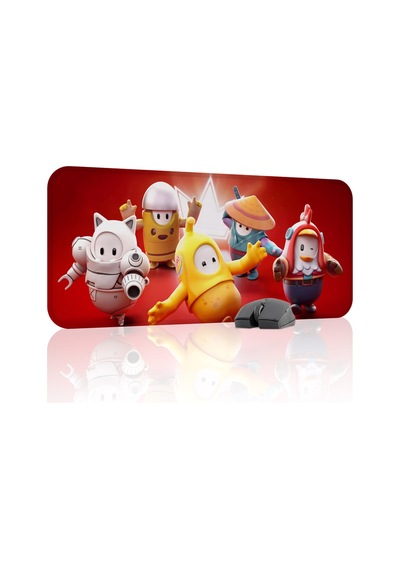 Fall Guys Kaymaz Dikişli Kauçuk Oyuncu Mousepad V5 - 70x30 Xl Gaming Mouse Pad Fare Altlığı