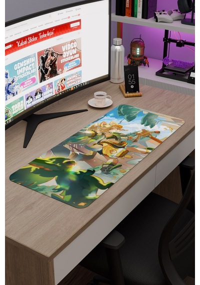 Kachina Genshin Impact Anime Oyuncu V1 - 70x30 Xl Gaming Mouse Pad Fare Altlığı