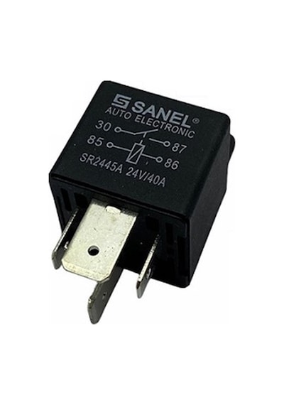 Sanel 24V Röle 4 Uçlu 40 A 70 A Tipi 2 Uç Küçük / 2 Uç Büyük N11.730