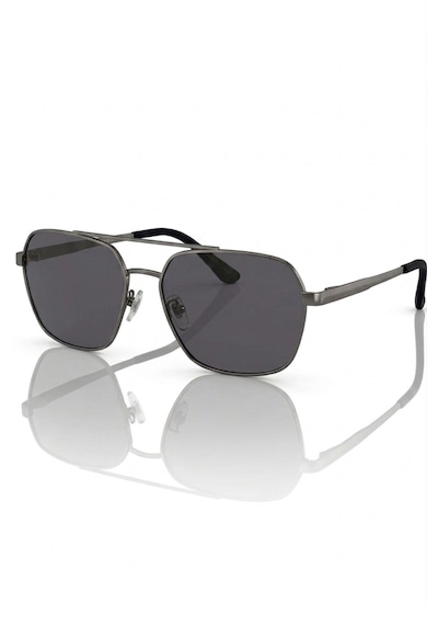Di Caprio Dc3051gun Altıgen Modern Aviator Polarize Camlı Erkek Güneş Gözlüğü Metalik Gri