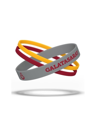 Galatasaray Lisanslı 23. Şampiyonluk Şal Atkı Ve 3 Lü Bileklik Sarı-kırmızı-gri Siyah